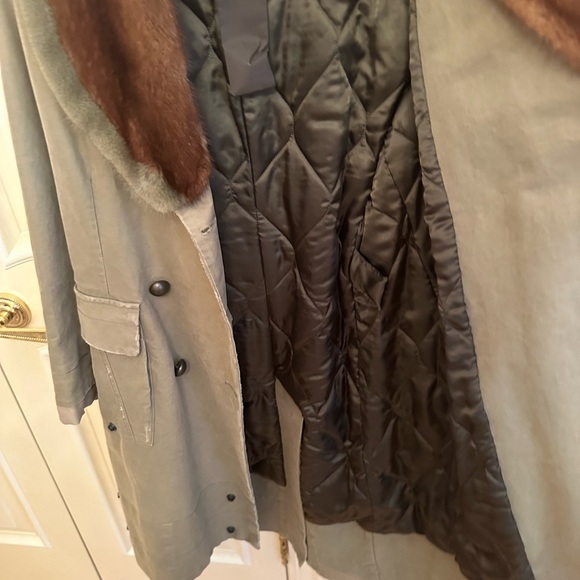 ERMANNO SCERVINO PARKA WITHREAL MINK FUR